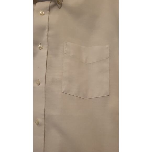 Puritan Solid White Button Long Sleeve Dress Shirt Adult Men's Size 16 1/2 32/33 - Picture 10 of 11